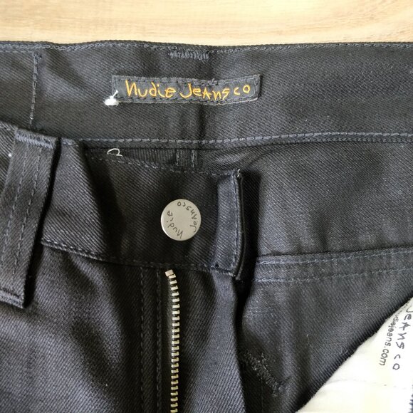 Nudie Jeans Slim Jim Dry Black 30x30 NWOT - Picture 3 of 7